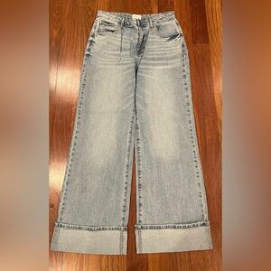 Avec Les Filles Light Blue Wide-Leg Jeans